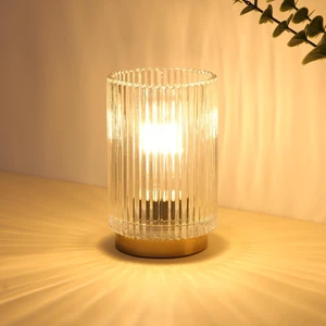 Cordless Table Lamp with Timer, Bedside Lamps with LED Warm Light | 3AAA Battery Operated, Glass Small Desk Lamp for Bedroom, Bathroom, Living Room, Home Decor Cordless Table Lamp with Timer, Bedside Lamps with LED Warm Light | 3AAA Battery Operated, Glass Small Desk Lamp for Bedroom, Bathroom, Living Room, Home Decor
