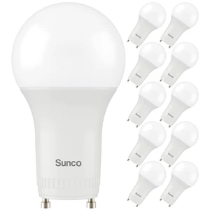 10 Pack A19 GU24 LED Light Bulbs, 2 Prong, 9W=60W, 2700K, Dimmable | 800LM, Soft White, Twist Lock Pin Base, For Lamps, Sconces, Ceiling Fixtures, Instant On 10 Pack A19 GU24 LED Light Bulbs, 2 Prong, 9W=60W, 2700K, Dimmable | 800LM, Soft White, Twist Lock Pin Base, For Lamps, Sconces, Ceiling Fixtures, Instant On