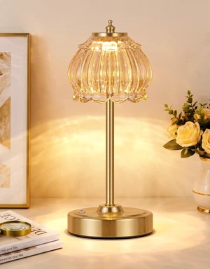 Cordless Table Lamp, Glass Rechargeable Battery Operated Lamp, 3-Way Stepless Dimming Touch Lamps, Small Glass Bedside Nightstand Light for Bedroom Dining Table Living Room Cordless Table Lamp, Glass Rechargeable Battery Operated Lamp, 3-Way Stepless Dimming Touch Lamps, Small Glass Bedside Nightstand Light for Bedroom Dining Table Living Room