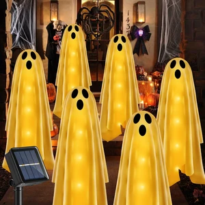 6PACKS Halloween Decorations Outdoor Solar Ghost Lights,Scary Ghost Decor with Spooky Party Gifts,Solar Halloween Path Lights for Front Porch/Yard/Garden/Home/Ghost Party Decor Warm White 6PACKS Halloween Decorations Outdoor Solar Ghost Lights,Scary Ghost Decor with Spooky Party Gifts,Solar Halloween Path Lights for Front Porch/Yard/Garden/Home/Ghost Party Decor Warm White