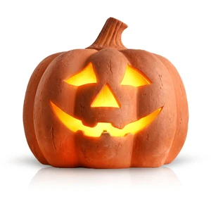Halloween Lighted Terracotta Jack O Lantern Pumpkin 9.8 Inch Decor | Warm Glow Pottery Fall Accent for Indoor Outdoor Porch, Tabletop, Entryway, Mantel, Haunted House and Seasonal Autumn Display Halloween Lighted Terracotta Jack O Lantern Pumpkin 9.8 Inch Decor | Warm Glow Pottery Fall Accent for Indoor Outdoor Porch, Tabletop, Entryway, Mantel, Haunted House and Seasonal Autumn Display