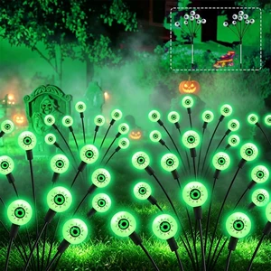 Halloween Decorations Outdoor Solar Eyeball Lights 2 Pack 16LED | Scary Eyeball Swaying Firefly Lights Waterproof, 2 Modes Solar Lights for Yard/Garden/Lawn/Party Halloween Decor(Green) Halloween Decorations Outdoor Solar Eyeball Lights 2 Pack 16LED | Scary Eyeball Swaying Firefly Lights Waterproof, 2 Modes Solar Lights for Yard/Garden/Lawn/Party Halloween Decor(Green)