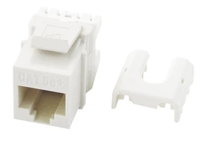 Legrand - RJ45 Keystone Insert, Cat 5e Keystone Jack, Terminate with Punch and Go Tool or Any 110 Punchdown Tool, White, 10 Pack, WP3475WH10 Legrand - RJ45 Keystone Insert, Cat 5e Keystone Jack, Terminate with Punch and Go Tool or Any 110 Punchdown Tool, White, 10 Pack, WP3475WH10