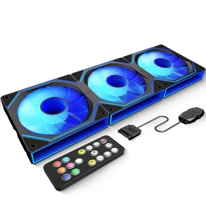 FC120 3-in-1 Integrated ARGB Case Fans, 120mm PWM PC Cooling Fan with Infinity Mirror, Daisy Chain, Remote Control, High Airflow HDB Bearing - Reverse Blade Version FC120 3-in-1 Integrated ARGB Case Fans, 120mm PWM PC Cooling Fan with Infinity Mirror, Daisy Chain, Remote Control, High Airflow HDB Bearing - Reverse Blade Version