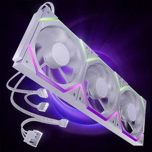 Nyota Pro 120mm PC Fans ARGB PWM, Modular Daisy-Chain Design, Dual-Zone Asynchronous Lighting, 18 Addressable LEDs, 2000RPM High Airflow 61.5CFM, Low Noise 29dB, for PC Case & Liquid Cooler Nyota Pro 120mm PC Fans ARGB PWM, Modular Daisy-Chain Design, Dual-Zone Asynchronous Lighting, 18 Addressable LEDs, 2000RPM High Airflow 61.5CFM, Low Noise 29dB, for PC Case & Liquid Cooler