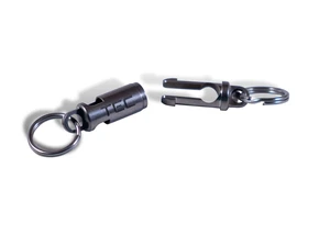 Python-QR Titanium Quick Release Keychain Clip Silver | Detachable Key Ring Quick Release and Disconnect, No-Fail Design Pull Apart Key Chain Python-QR Titanium Quick Release Keychain Clip Silver | Detachable Key Ring Quick Release and Disconnect, No-Fail Design Pull Apart Key Chain