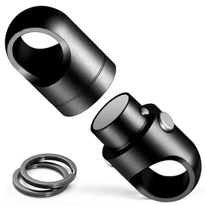 Strong Magnet Quick Release Keychain Connector (Black 1 Pack) | Anti-fall,Double-Pin Lock Mechanism,360° Rotatable,One-handed Operation Strong Magnet Quick Release Keychain Connector (Black 1 Pack) | Anti-fall,Double-Pin Lock Mechanism,360° Rotatable,One-handed Operation
