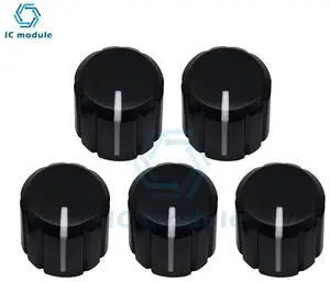 5PCS ABS For KY-040 360 Degrees Potentiometer Rotary Encoder Half Shaft Hole Caps Knob Brick Sensor Switch 6mm 5PCS ABS For KY-040 360 Degrees Potentiometer Rotary Encoder Half Shaft Hole Caps Knob Brick Sensor Switch 6mm