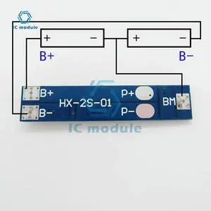 2S 3A Li-ion Lithium 7.4v 8.4V Charger Protection Board Bms Pcm for Li-ion Lipo Cell Pack 2S 3A Li-ion Lithium 7.4v 8.4V Charger Protection Board Bms Pcm for Li-ion Lipo Cell Pack