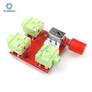 3.5mm Audio Switcher 2 Input 1 Output / 1 Input 2 Output Audio Splitter Switcher Audio Switcher Module 3.5mm Audio Switcher 2 Input 1 Output / 1 Input 2 Output Audio Splitter Switcher Audio Switcher Module