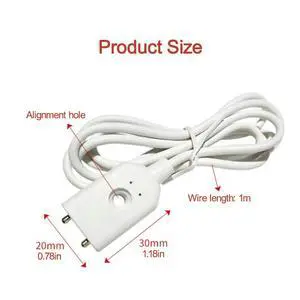 1M Wired Type Tater Leakage Alarm Detector Water Sensor Detection Cable With Two l Pole Electronic Component kit 1M Wired Type Tater Leakage Alarm Detector Water Sensor Detection Cable With Two l Pole Electronic Component kit