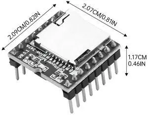 YX5200 DFPlayer MP3 Player Module MP3 Voice Decode Board Support TF Card U-Disk IO Serial Port AD Compatible Electronic Kit YX5200 DFPlayer MP3 Player Module MP3 Voice Decode Board Support TF Card U-Disk IO Serial Port AD Compatible Electronic Kit