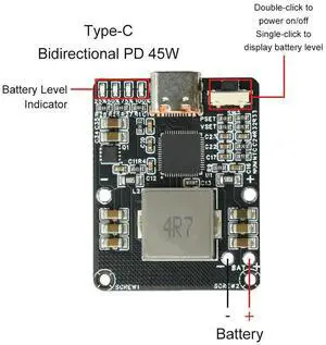 PD 45W 2S to 6S Charging Discharger Buck Converter Module 3S 4S 5S Li-ion LiFePO4 Lithium Batteries Type-C PD IP2369 PD 45W 2S to 6S Charging Discharger Buck Converter Module 3S 4S 5S Li-ion LiFePO4 Lithium Batteries Type-C PD IP2369