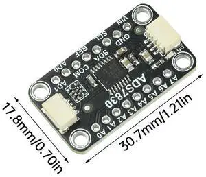 ADS7830 8-bit ADC Analog-To-Digital Converter Module Compatible With STEMMA QT Qwiic ADS7830 8-bit ADC Analog-To-Digital Converter Module Compatible With STEMMA QT Qwiic