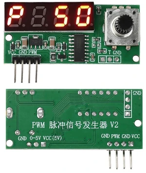 Mini PWM Square Wave Signal Generator Module with Digital Display Adjustable Frequency Duty Ratio Power Off Save for Motor Mini PWM Square Wave Signal Generator Module with Digital Display Adjustable Frequency Duty Ratio Power Off Save for Motor