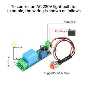 DC12V Adjustable Timer Delay Turn OFF Module Timer Relay Switch 1~10sec Delay Off Switch Module Electronic Kit DC12V Adjustable Timer Delay Turn OFF Module Timer Relay Switch 1~10sec Delay Off Switch Module Electronic Kit
