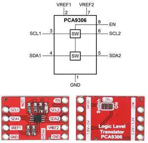 PCA9306 I2C Level Translator Breakout Module IIC I2C Voltage IIC I2C Voltage Dual 2-bit Bidirectional Translator Electronic Kit PCA9306 I2C Level Translator Breakout Module IIC I2C Voltage IIC I2C Voltage Dual 2-bit Bidirectional Translator Electronic Kit