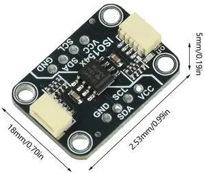 ISO1540 bidirectional I2C isolator Qwiic Board 2500 V-RMS Isolator Support Operation Up To 1 MHz with 8-pin Pin Header ISO1540 bidirectional I2C isolator Qwiic Board 2500 V-RMS Isolator Support Operation Up To 1 MHz with 8-pin Pin Header