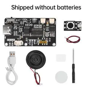 GC03 Recording Card Movement Creative Christmas Birthday Card Music Cover Wall MP3 Download Voice Module TYPE-C DIY Kit GC03 Recording Card Movement Creative Christmas Birthday Card Music Cover Wall MP3 Download Voice Module TYPE-C DIY Kit