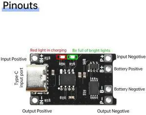 DC 4-8V 1.2A TP4056 Lithium Charger Module Charging Board With Protection Charger Module DC 4-8V 1.2A TP4056 Lithium Charger Module Charging Board With Protection Charger Module