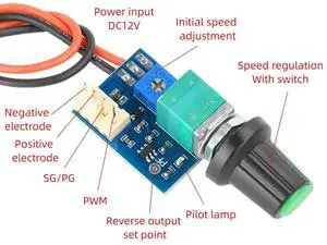 DC 12V PWM Speed Controller Fan Speed Governor 4 Wire Computer Temperature Controller Switch for PC CPU Cooler Electronic Kit DC 12V PWM Speed Controller Fan Speed Governor 4 Wire Computer Temperature Controller Switch for PC CPU Cooler Electronic Kit