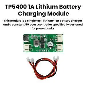 TP5400 1A Lithium Charging Module 5V 1A Step Up Module Micro USB Interface TP5400 1A Lithium Charging Module 5V 1A Step Up Module Micro USB Interface
