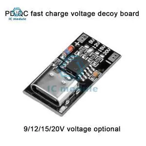 12V Type-C/USB-C PD Trigger Board Module PD/QC Decoy Board Fast Charge High Speed Charger Power Delivery Boost Module 12V Type-C/USB-C PD Trigger Board Module PD/QC Decoy Board Fast Charge High Speed Charger Power Delivery Boost Module