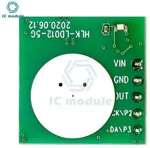 HLK-LD012-5G radar sensing sensor module human body movement long distance adjustable light HLK-LD012-5G radar sensing sensor module human body movement long distance adjustable light