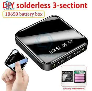 DIY DIY Power Bank Case Charge Box Dual USB Type C Micro USB No Welding Mobile Power Case Kit DIY DIY Power Bank Case Charge Box Dual USB Type C Micro USB No Welding Mobile Power Case Kit