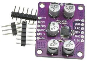 PCM1808 105dB SNR Audio Amplifier Board Stereo ADC Single-Ended Analog-Input Decoder 24bit Amplifier Board Player Module PCM1808 105dB SNR Audio Amplifier Board Stereo ADC Single-Ended Analog-Input Decoder 24bit Amplifier Board Player Module