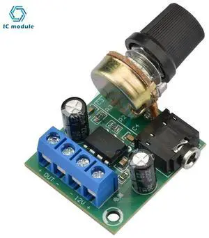 LM386 10W Audio Amplifier Board Mono 3.5mm DC 3-12V Volume Control Mini AMP Module Adjustable Volume 1PC Sound amplifier board LM386 10W Audio Amplifier Board Mono 3.5mm DC 3-12V Volume Control Mini AMP Module Adjustable Volume 1PC Sound amplifier board
