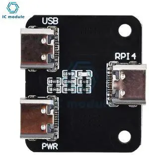 Type-C interface power splitter is suitable for Raspberry Pi 4 USB 1 to 2 module Type-C interface power splitter is suitable for Raspberry Pi 4 USB 1 to 2 module
