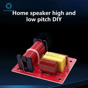 Speaker Frequency Divider Board 2 Way Treble Bass Hi-Fi Audio Crossover Filter Frequency Distributor DIY Module Speaker Frequency Divider Board 2 Way Treble Bass Hi-Fi Audio Crossover Filter Frequency Distributor DIY Module