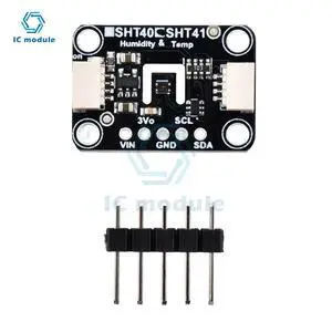 SHT40 Temperature Humidity Sensor Module Microcontroller I2C Breakout 3V 5V for Black with Pin SHT40 Temperature Humidity Sensor Module Microcontroller I2C Breakout 3V 5V for Black with Pin