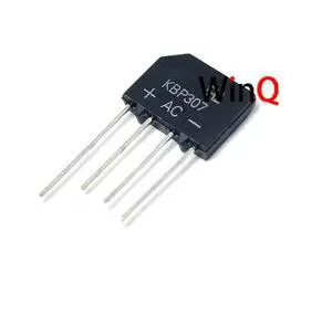 KBP307 flat bridge rectifier, 3A 700V rectifier (10 units) KBP307 flat bridge rectifier, 3A 700V rectifier (10 units)