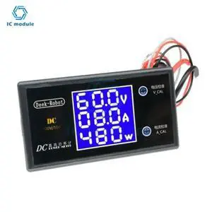 LCD Digital Voltmeter Ammeter Wattmeter Voltage Current Power Meter Volt Detector Tester Monitor DC 0-500V 10A 1000W 12V 24V 36V LCD Digital Voltmeter Ammeter Wattmeter Voltage Current Power Meter Volt Detector Tester Monitor DC 0-500V 10A 1000W 12V 24V 36V