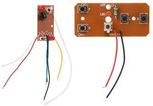 Four-Channel RC Remote Control Module DIY RC Car Transmitter Receiver Board 27MHz Long Range High Power Motor Controller Four-Channel RC Remote Control Module DIY RC Car Transmitter Receiver Board 27MHz Long Range High Power Motor Controller