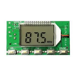 FM Transmitter Module 7MHz-108MHz DC 3-5V Audio Radio Receiver Microphone Stereo FM Transmitter LED Display FM Transmitter Module 7MHz-108MHz DC 3-5V Audio Radio Receiver Microphone Stereo FM Transmitter LED Display