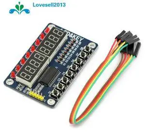 8 Bits TM1638 LED Digital Module Tube 8 Keys AVR Display Module For ARM 8 Bits TM1638 LED Digital Module Tube 8 Keys AVR Display Module For ARM