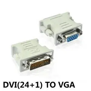 Connector Computer Monitor Video White Plastic Durable DVI 24+1 To VGA Female Multi-Purpose Converter Adapter Mini Connector Computer Monitor Video White Plastic Durable DVI 24+1 To VGA Female Multi-Purpose Converter Adapter Mini