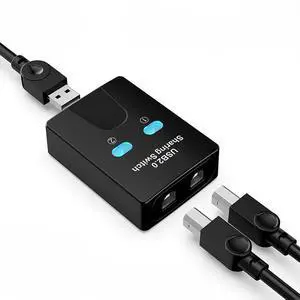 USB 2.0 2 Ports Hub USB Switch Printer Sharer Two Computers Splitter U in Share Printer Disk Device Share 2 USB 1out 1 USB 2.0 2 Ports Hub USB Switch Printer Sharer Two Computers Splitter U in Share Printer Disk Device Share 2 USB 1out 1