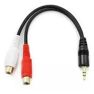 Copper 3.5mm Male Jack 3.5 Mm Aux Auxiliary Cable Cord To AV 2 RCA Female Stereo Music Audio Cable Copper 3.5mm Male Jack 3.5 Mm Aux Auxiliary Cable Cord To AV 2 RCA Female Stereo Music Audio Cable