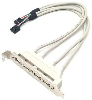 USB 2.0 Baffle Cable Hub 4 Ports USB External Expand Baffle Cable Computer Motherboard Splitter Adapter USB 2.0 Baffle Cable Hub 4 Ports USB External Expand Baffle Cable Computer Motherboard Splitter Adapter