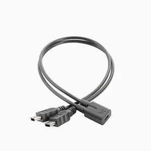 Mini USB 5Pin Female To Mini Usb 5pin Male + Micro USB Male Y Splitter 1 To 2 Converter Charging Cable 30CM Mini USB 5Pin Female To Mini Usb 5pin Male + Micro USB Male Y Splitter 1 To 2 Converter Charging Cable 30CM