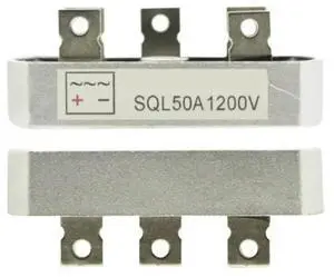 1PCS 50A 1200V Aluminum l Case 3 Phase Diode Bridge Rectifier 50Amp SQL50A Module 1PCS 50A 1200V Aluminum l Case 3 Phase Diode Bridge Rectifier 50Amp SQL50A Module