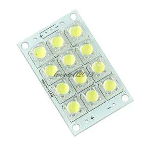 DC 3V-5V 12 LED Super Bright White LED Piranha Board Night LED Lights Lamp Module Board Diy Kit DC 3V-5V 12 LED Super Bright White LED Piranha Board Night LED Lights Lamp Module Board Diy Kit