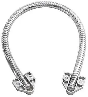 Flexible Armored Door Loop Alloy Wire Protector with Alloy Ends 16" Long 1/2" OD Home Access Control Accessories Flexible Armored Door Loop Alloy Wire Protector with Alloy Ends 16" Long 1/2" OD Home Access Control Accessories