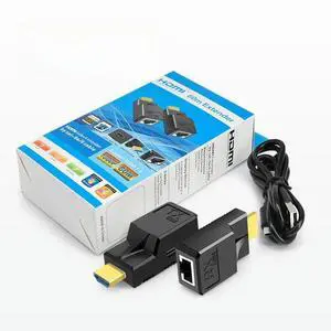 60M HDMI RJ45 Extender HDMI-compatible Extender 1080P 60Hz Network Extender By CAT5e/6 LAN Extensor for PS4 TV PC Laptop 60M HDMI RJ45 Extender HDMI-compatible Extender 1080P 60Hz Network Extender By CAT5e/6 LAN Extensor for PS4 TV PC Laptop