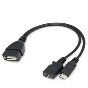 1pc 2 In 1 OTG Micro USB Host Power Y Splitter USB Adapter To Micro 5 Pin Male Female Cable 1pc 2 In 1 OTG Micro USB Host Power Y Splitter USB Adapter To Micro 5 Pin Male Female Cable