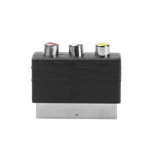 Scart Male Plug To 3RCA Phono Female AV TV Audio Video Adapter Input for PS4 for WII DVD VCR Scart Male Plug To 3RCA Phono Female AV TV Audio Video Adapter Input for PS4 for WII DVD VCR